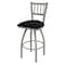 Holland Bar Stool Co 30" Swivel Bar Stool, Nickel Finish, Black Vinyl Seat 81030ANBlkVinyl - alternate 1